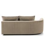 Modulottomane BUCKLEY Samt Shyla: Beige - 196 x 146 cm - Ausrichtung links