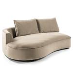 Modulottomane BUCKLEY Samt Shyla: Beige - 196 x 146 cm - Ausrichtung links