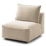 Fauteuilmodule Buckley I geweven stof - Geweven stof Saia: Beige - Zonder armleuningen