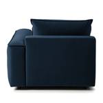 Modulaire chaise longue BUCKLEY fluweel - Velours Shyla: Donkerblauw - Armleuning vooraanzicht rechts