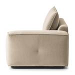 Fauteuil modulable BUCKLEY Velours - Velours Shyla: Beige - Accoudoir monté à droite (vu de face)