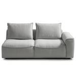 2,5-Sitzer Modulsofa BUCKLEY Webstoff - Webstoff Saia: Hellgrau - Armlehne davorstehend rechts