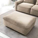 Gestoffeerde hocker BUCKLEY fluweel - Velours Shyla: Beige