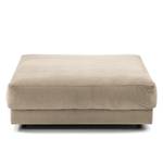 Gestoffeerde hocker WILLOWS fluweel - Velours Shyla: Beige