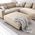 Polsterhocker WILLOWS Samt - Samt Shyla: Beige