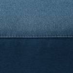 Gestoffeerde hocker WILLOWS geweven stof - Geweven stof Anda II: Blauw