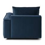 Fauteuil modulable BUCKLEY Velours - Velours Shyla: Bleu foncé - Accoudoir monté à droite (vu de face)