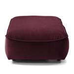 Gestoffeerde hocker BUCKLEY fluweel - Velours Shyla: Aubergine