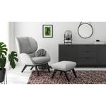 Fauteuil MAROLS Tissu Saia: Gris clair - Noir