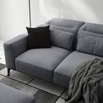 Coussin BERRIE Tissu - Tissu Saia: Gris minéral - Largeur : 58 cm