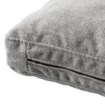 Coussin BERRIE Tissu - Tissu Milan : Gris clair - Largeur : 58 cm