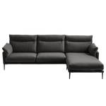 Ecksofa Lillian I Webstoff - Webstoff Milan: Anthrazit - Longchair davorstehend rechts