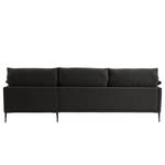 Ecksofa Lillian I Webstoff - Webstoff Milan: Anthrazit - Longchair davorstehend rechts