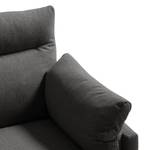 Ecksofa Lillian I Webstoff - Webstoff Milan: Anthrazit - Longchair davorstehend rechts