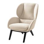 Fauteuil MAROLS Geweven stof Saia: Beige - Zwart