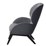 Fauteuil MAROLS Tissu Saia: Gris minéral - Noir