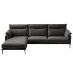 Ecksofa Lillian I Webstoff - Webstoff Milan: Anthrazit - Longchair davorstehend links