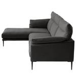 Ecksofa Lillian I Webstoff - Webstoff Milan: Anthrazit - Longchair davorstehend links