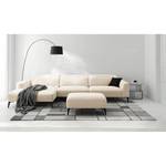 Ecksofa BERRIE mit Longchair Webstoff Saia: Beige - Breite: 328 cm - Longchair davorstehend links