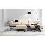 Ecksofa BERRIE mit Ottomane Webstoff Saia: Beige - Breite: 325 cm - Ottomane davorstehend rechts