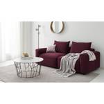 2,5-Sitzer Sofa BUCKLEY Samt - Samt Shyla: Aubergine