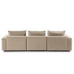 Divano a 4 posti BUCKLEY Velluto - Velluto Shyla: beige