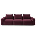 4-Sitzer Sofa BUCKLEY Samt - Samt Shyla: Aubergine