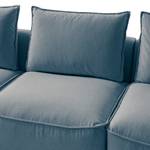 2,5-Sitzer Sofa BUCKLEY Webstoff - Webstoff Saia: Denim