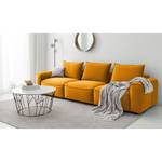 4-Sitzer Sofa BUCKLEY Samt Shyla: Orangegelb