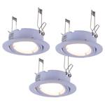 LED-inbouwlamp Halcott (set van 3) aluminium - 3 lichtbronnen