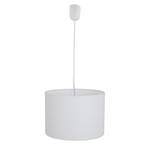 Hanglamp Goonbell textielmix/aluminium - 1 lichtbron - Wit