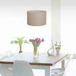 Hanglamp Goonbell textielmix/aluminium - 1 lichtbron - Bruin