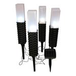 LED-grondspies Ripple (set van 4) polyester PVC - 4 lichtbronnen
