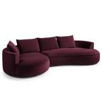 Bigsofa BUCKLEY Samt Shyla: Aubergine - Ausrichtung links