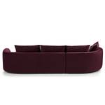 Bigsofa BUCKLEY Samt - Samt Shyla: Aubergine - Ausrichtung links