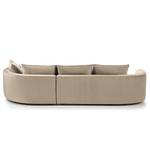 Bigsofa BUCKLEY Samt Shyla: Beige - Ausrichtung rechts