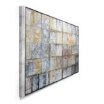 Afbeelding Vierkant Abstract canvas - blauw