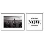 Set afbeeldingen New York Now (2 stuk) zwart