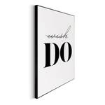 Tableaux déco Wish it, do it (lot de 5) Blanc