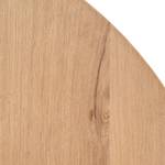 Eettafel Xavi fineer van echt hout/metaal - eikenhout/zwart