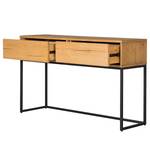 Console Flox Placage en bois véritable / Métal -Chêne / Noir