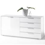 Buffet Breon III Verre - Verre blanc / Blanc brillant