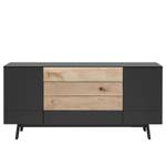 Buffet Misano Anthracite / Chêne sauvage - Sans éclairage