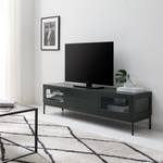 Meuble TV Exhall Verre - Gris-vert