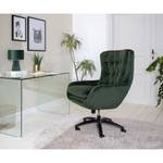 Fauteuil de bureau Bracon velours Velours/ Nylon - Vert foncé / Noir - Vert foncé