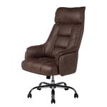 Chaise de bureau Grately Microfibre / Nylon - Marron / Noir