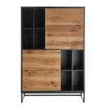 Credenza Barview Quercia impiallacciata - Quercia / Antracite