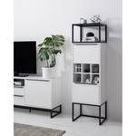 Armoire White Hall II Blanc mat / Noir