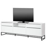 Meuble TV White Hall III Blanc mat / Noir