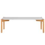 Table basse Coombe Imitation marbre blanc